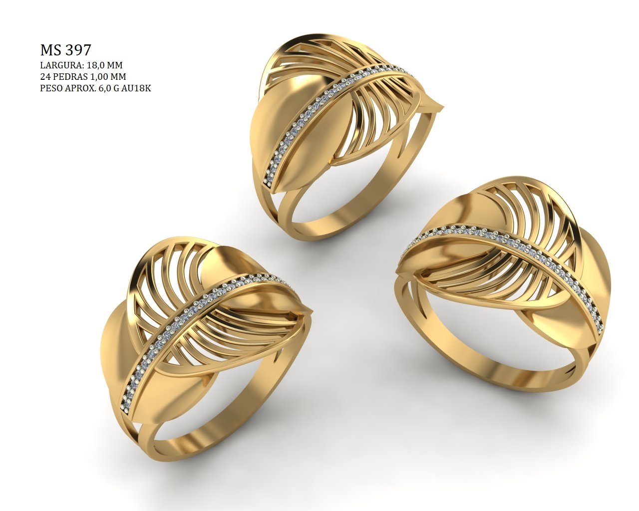 Anel - Arquivo para impressão 3D Formato STL