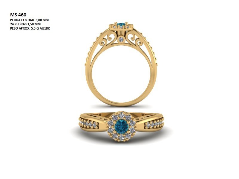 Anel Chuveiro - Arquivo para impressão 3D. Formato STL