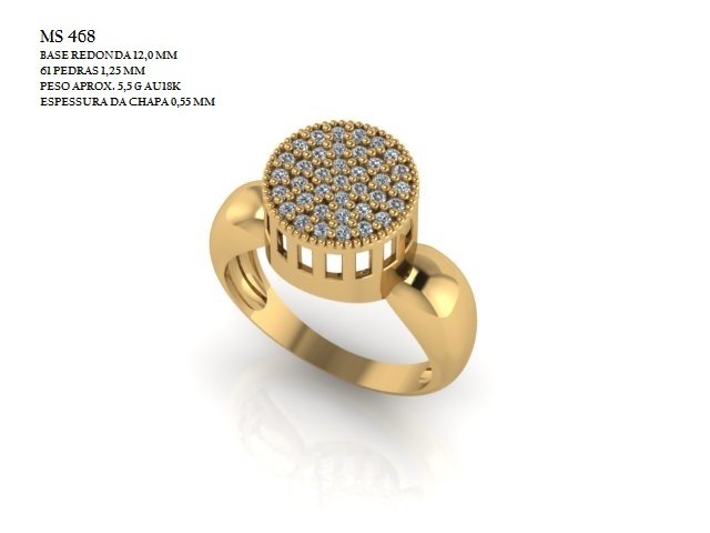 Anel Chuveiro - Arquivo para impressão 3D. Formato STL