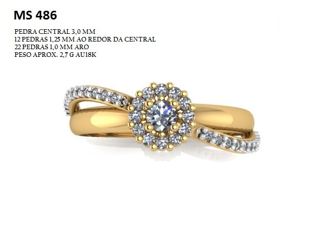 Anel Chuveiro - Arquivo para impressão 3D. Formato STL