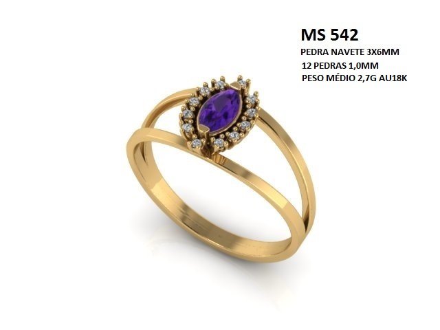 Anel Formatura - Arquivo para impressão 3D Formato STL