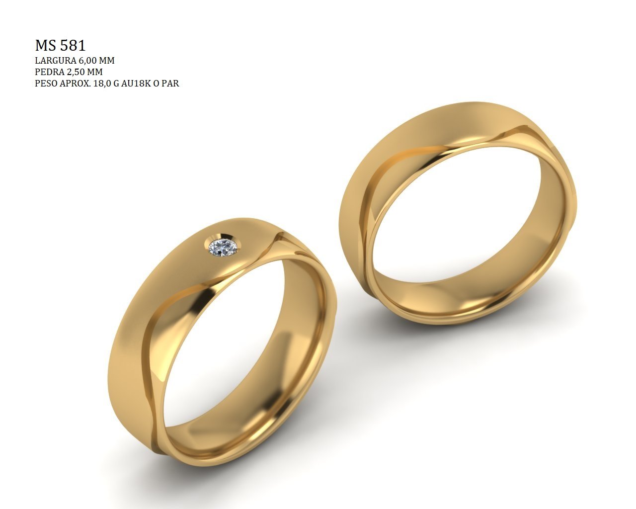 Aliança - Arquivo para impressão 3D Formato STL