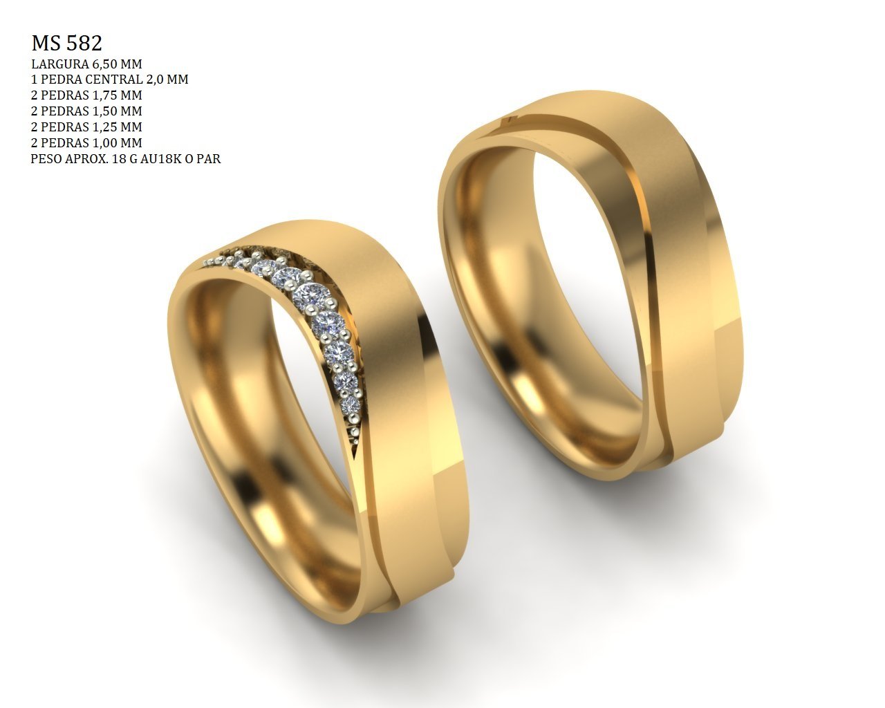 Aliança - Arquivo para impressão 3D Formato STL