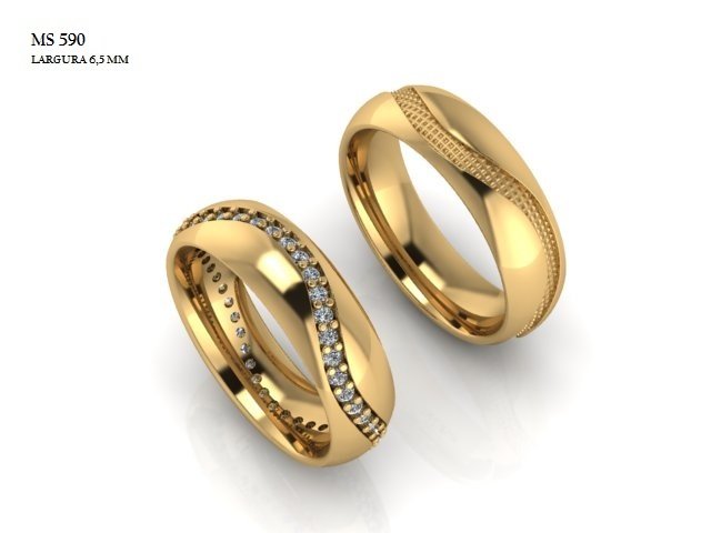 Aliança - Arquivo para impressão 3D Formato STL