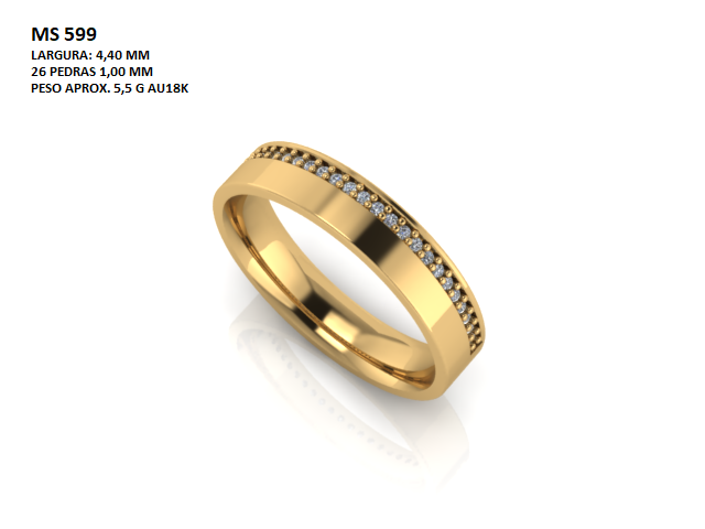 Aliança - Arquivo para impressão 3D Formato STL