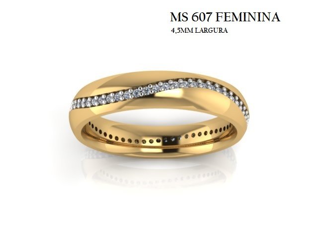 Aliança - Arquivo para impressão 3D Formato STL