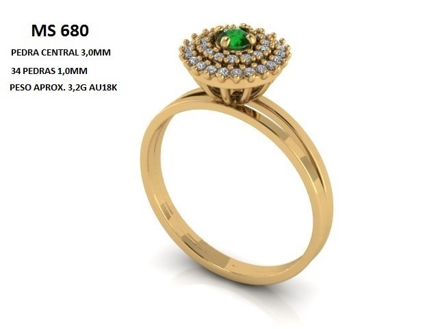 Anel Chuveiro - Arquivo para impressão 3D. Formato STL