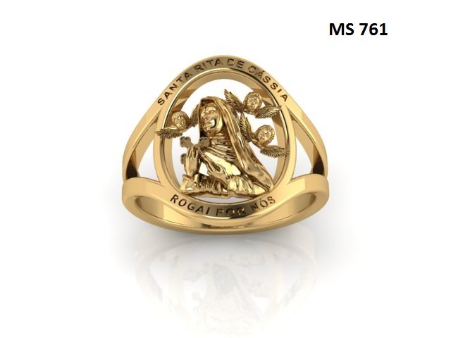 Anel Religioso - Arquivo para impressão 3D. Formato STL