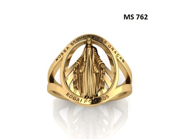 Anel Religioso - Arquivo para impressão 3D. Formato STL