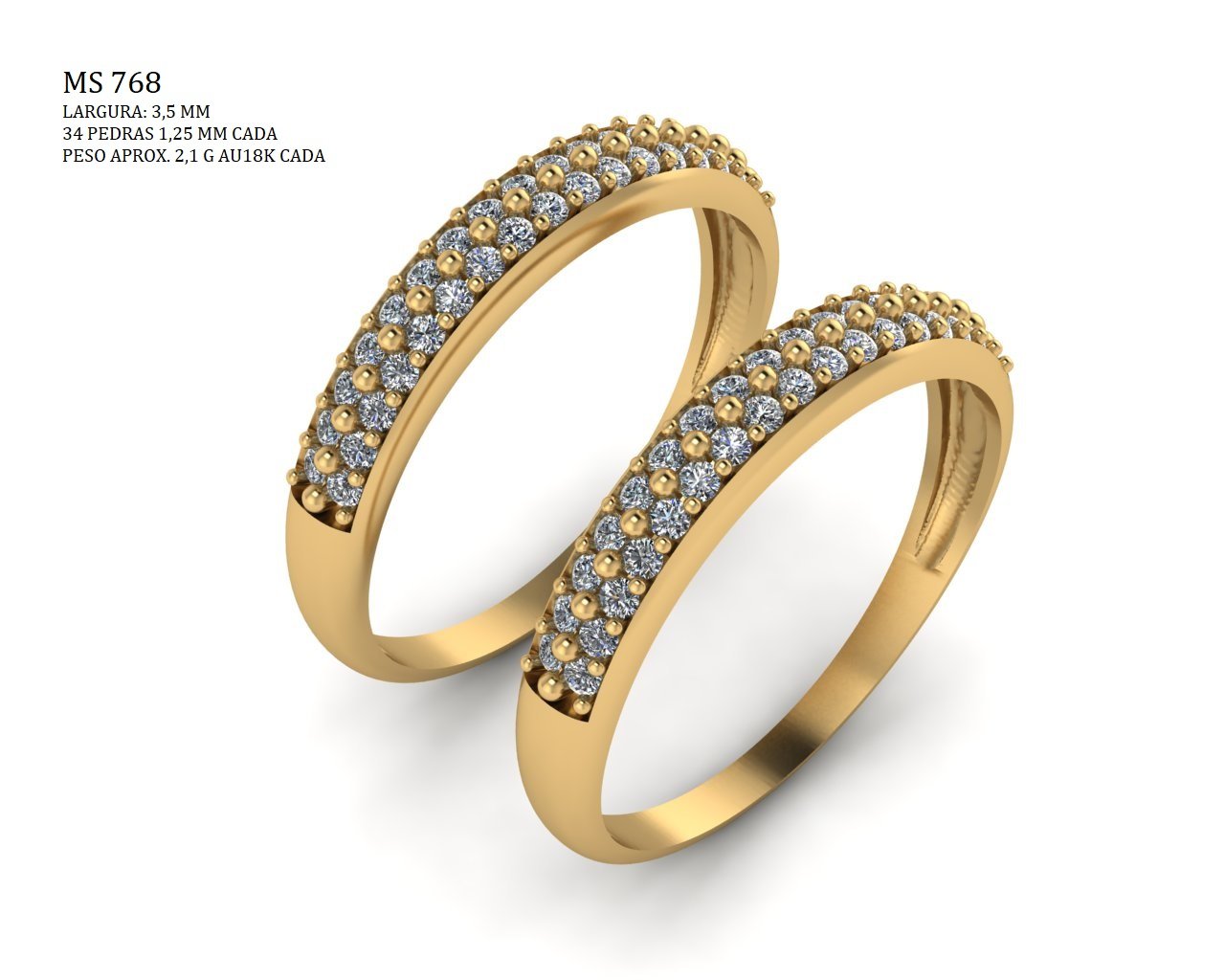 Anel Aparador - Arquivo para impressão 3D. Formato STL