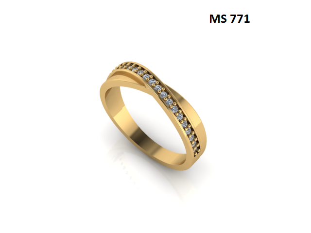 Aliança - Arquivo para impressão 3D. Formato STL