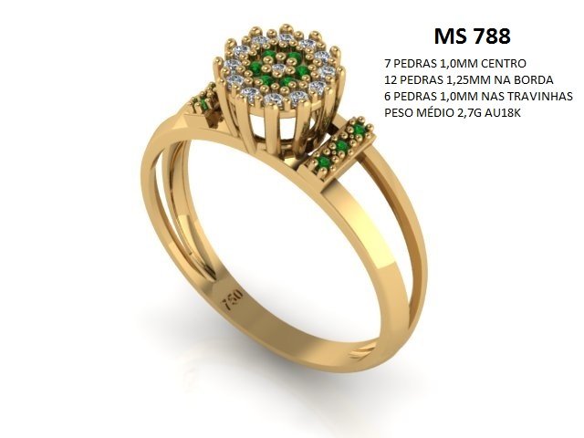 Anel Formatura - Arquivo para impressão 3D Formato STL