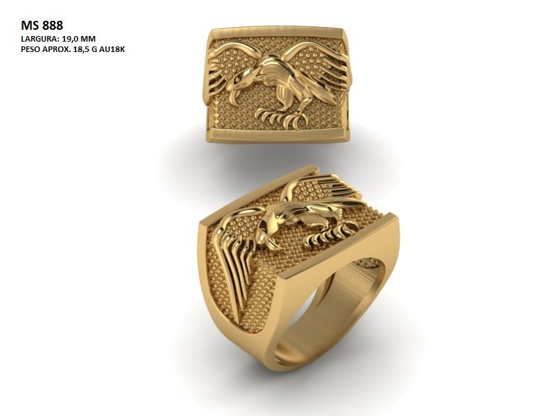 Anel Masculino  - Arquivo para impressão 3D. Formato STL