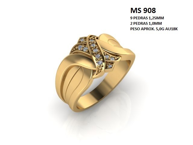 Anel - Arquivo para impressão 3D Formato STL