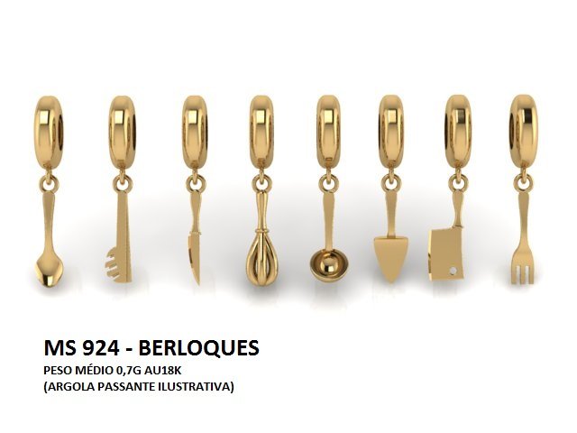 Berloque - Arquivo para impressão 3D Formato STL