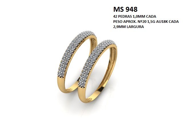 Anel Aparador - Arquivo para impressão 3D. Formato STL