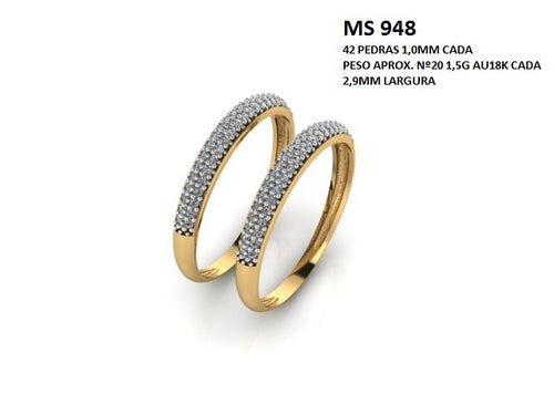 Aparador STL MS-948 - Arquivo 3D para Impressão e Fundição de Joias