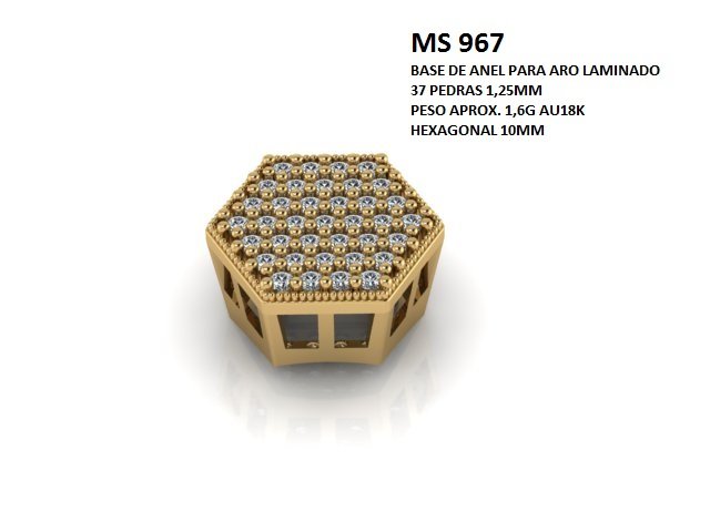 Anel - Arquivo para impressão 3D Formato STL