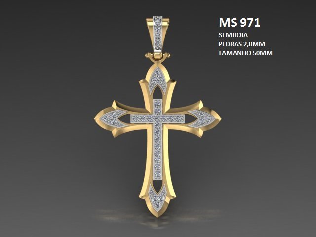 Pingente religioso - Arquivo para impressão 3D. Formato STL