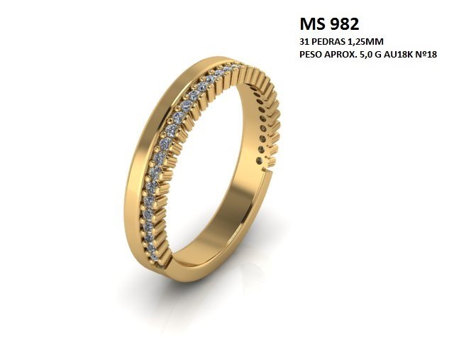 Aliança - Arquivo para impressão 3D Formato STL