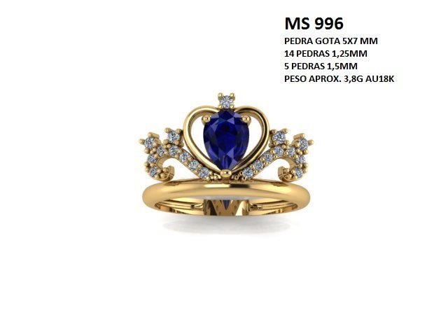 Anel - Arquivo para impressão 3D Formato STL