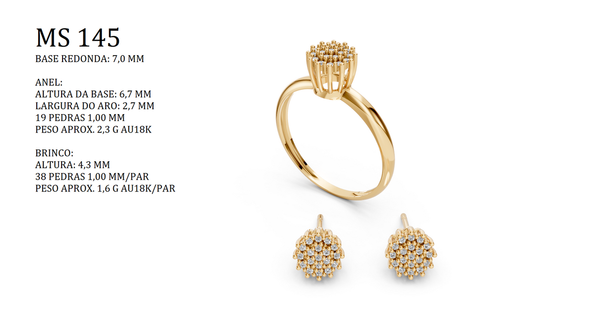 Set — MS-145 STL File | 3D Jewelry Printing