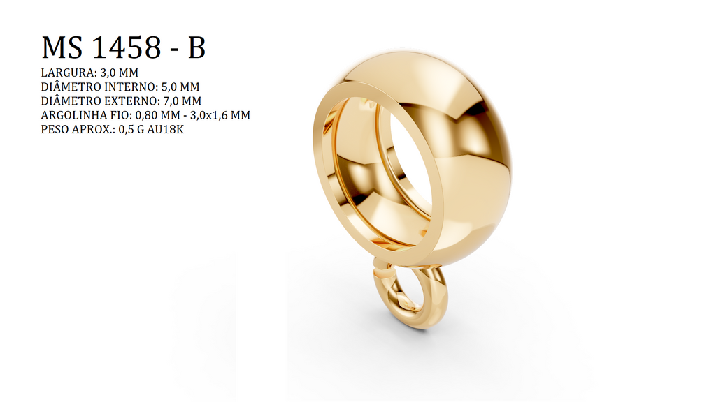 Charm — STL File MS-1458 | 3D Jewelry Printing