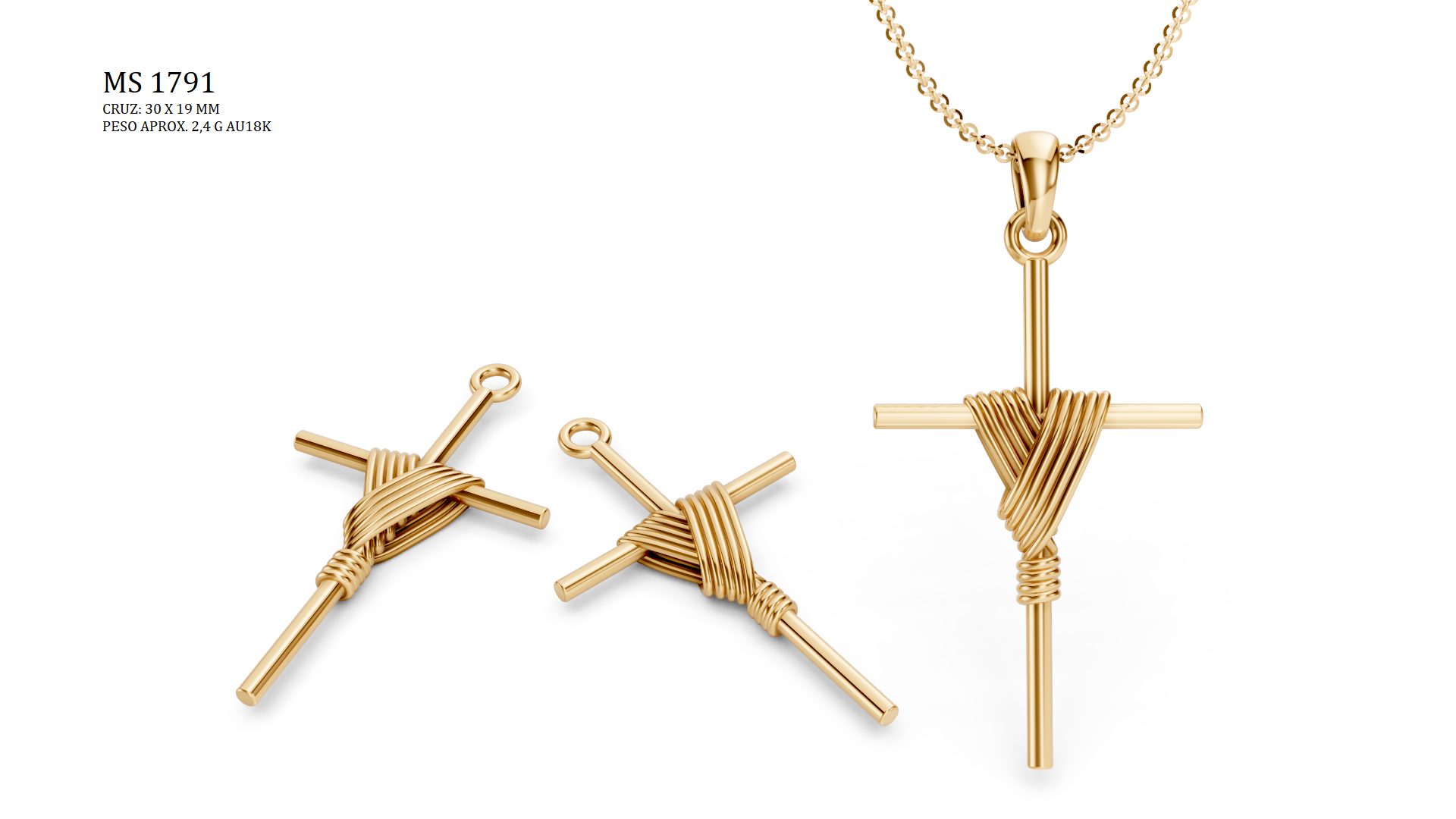 Religious pendant - 3D printing file. STL format.