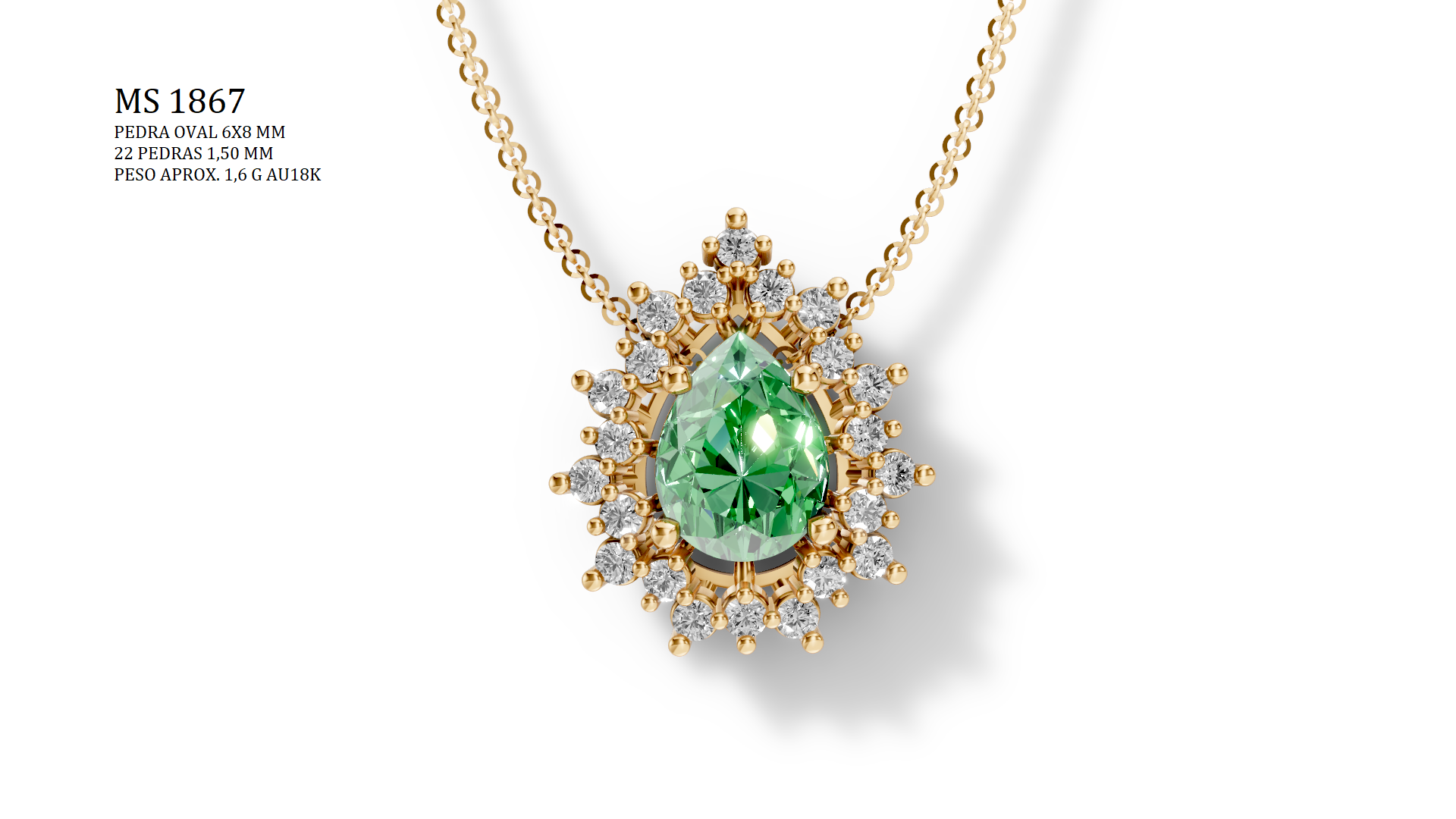Pendant - 3D printing file in STL format.