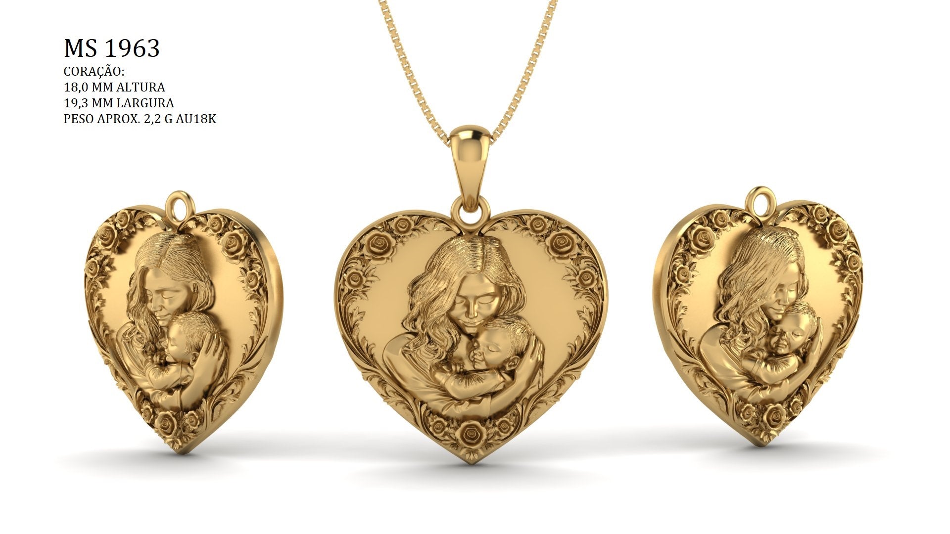 Pendant - 3D printing file in STL format.