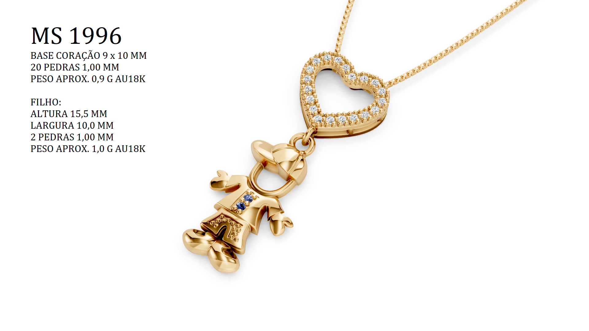 Pendant - 3D printing file in STL format.