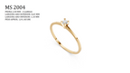 Solitaire Ring - 3D printing file. STL format.