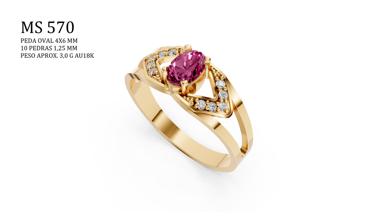 Anillo de graduación — Archivo STL MS-570 | Impresión 3D joyería