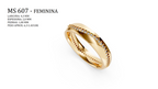 Aliança — Arquivo STL MS-607-Feminina | Impressão 3D Joalheria