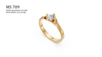 Anillo solitario - Archivo de impresión 3D. Formato STL.