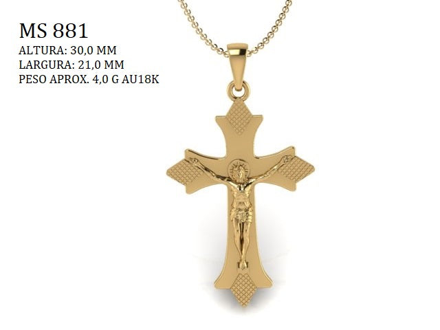 Religious pendant - 3D printing file. STL format.