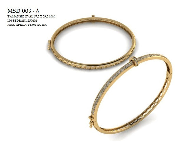 Bracelete - Arquivo para impressão 3D Formato STL