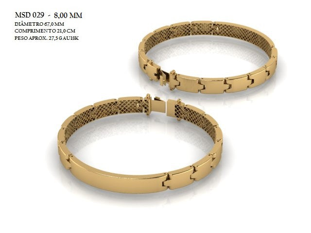 Bracelete - Arquivo para impressão 3D Formato STL