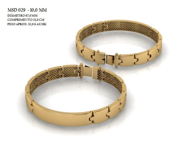 Bracelete - Arquivo para impressão 3D Formato STL