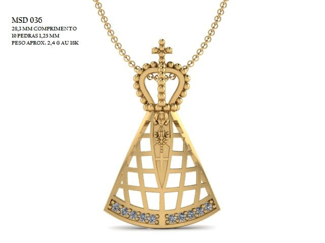 Pingente Religioso - MSD-036 | Arquivo STL - Fundição direta - 10% no Pix