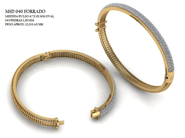 Bracelete - Arquivo para impressão 3D Formato STL