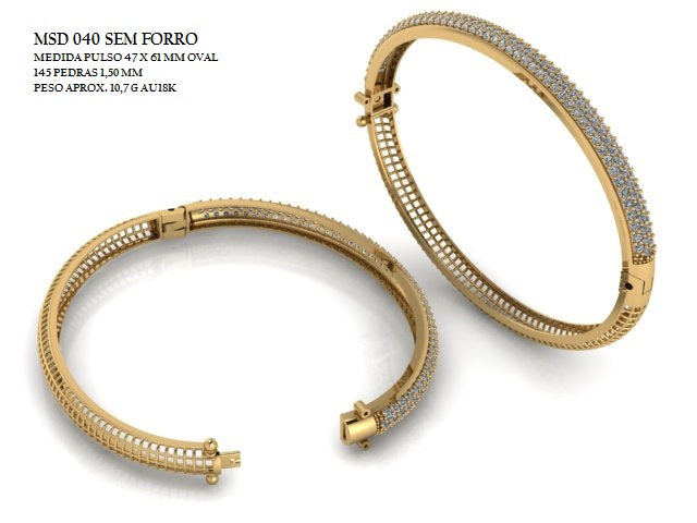 Bracelete - Arquivo para impressão 3D Formato STL