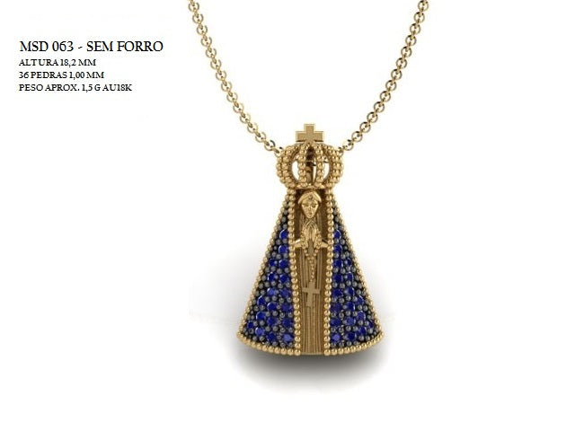 Pingente Religioso - MSD-063-SEM FORRO | Arquivo STL - Fundição direta - 10% no Pix