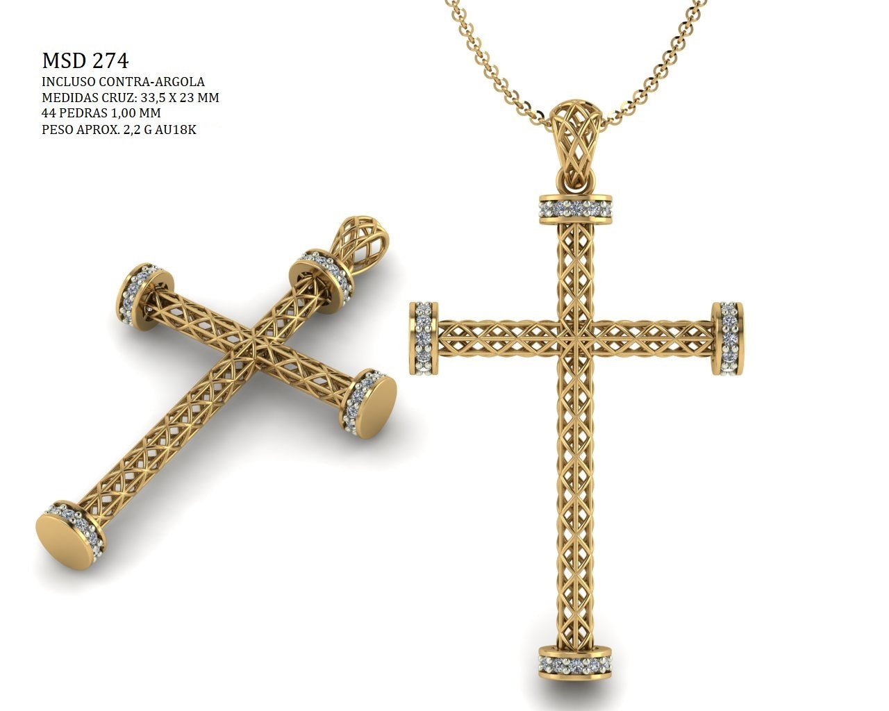 Pingente Religioso - MSD-274 | Arquivo STL - Fundição direta - 10% Pix
