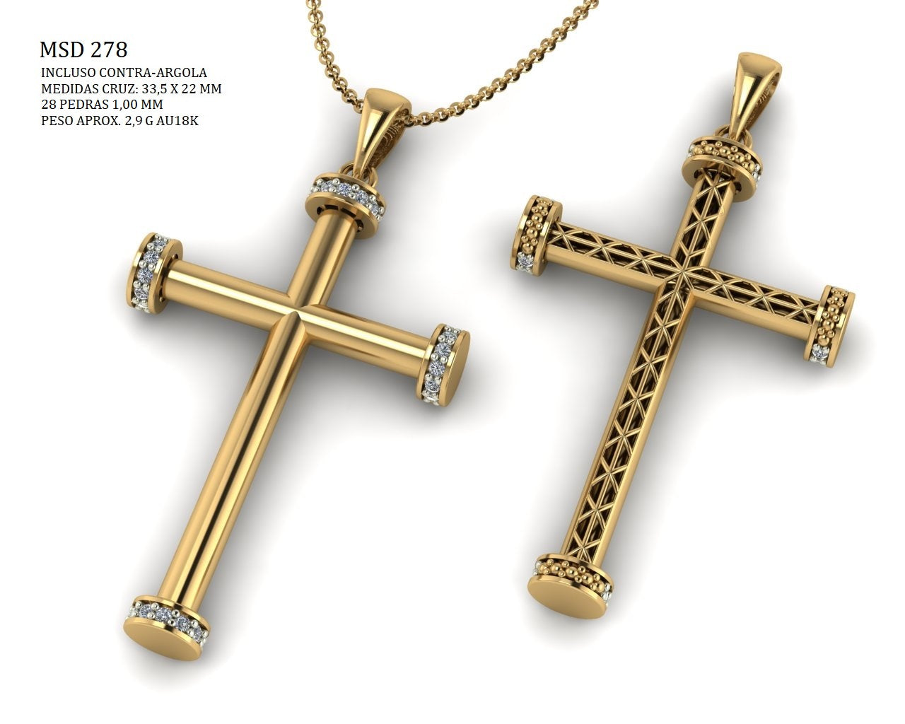 Pingente Religioso - MSD-278 | Arquivo STL - Fundição direta - 10% Pix