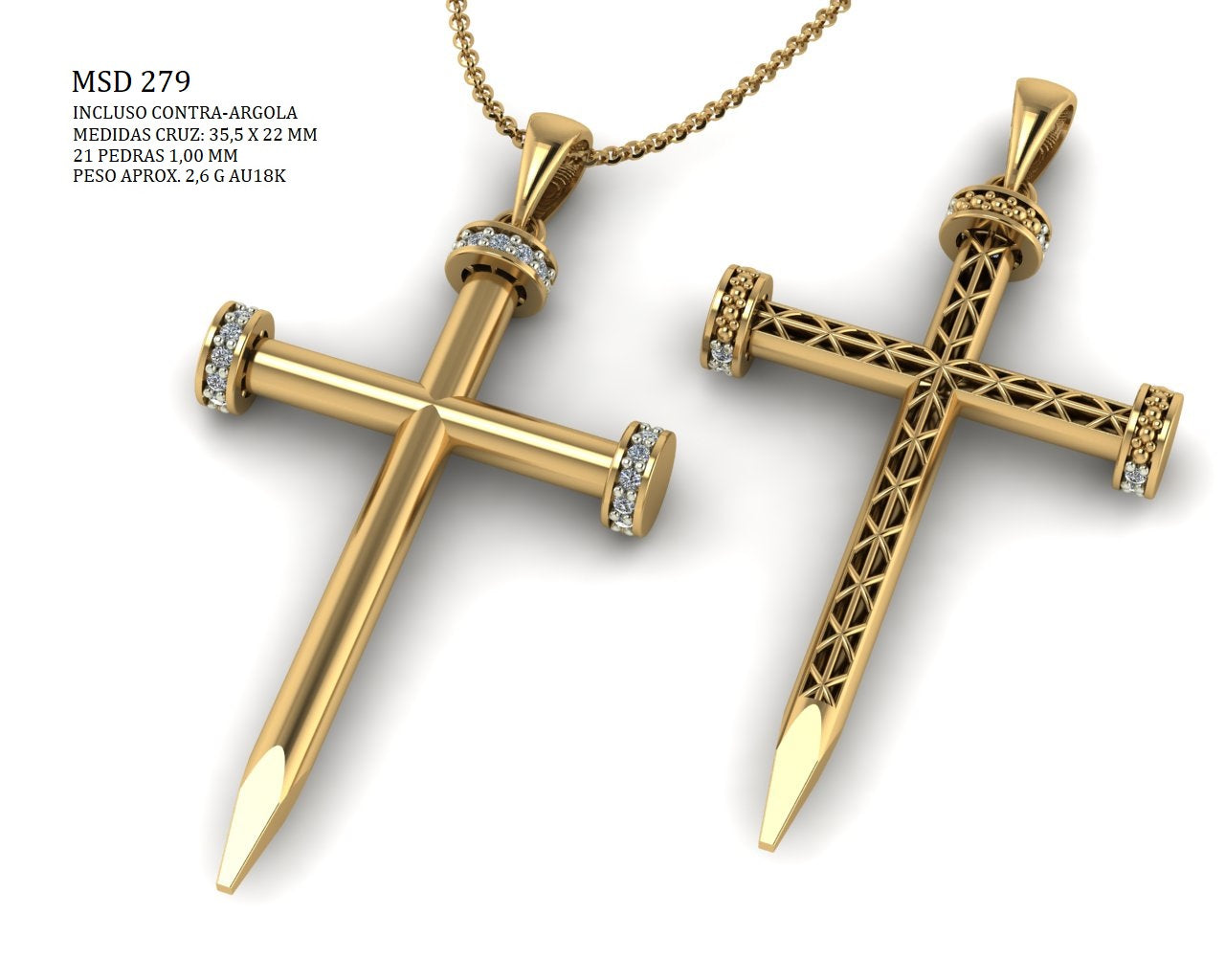 Pingente Religioso - MSD-279 | Arquivo STL - Fundição direta - 10% Pix