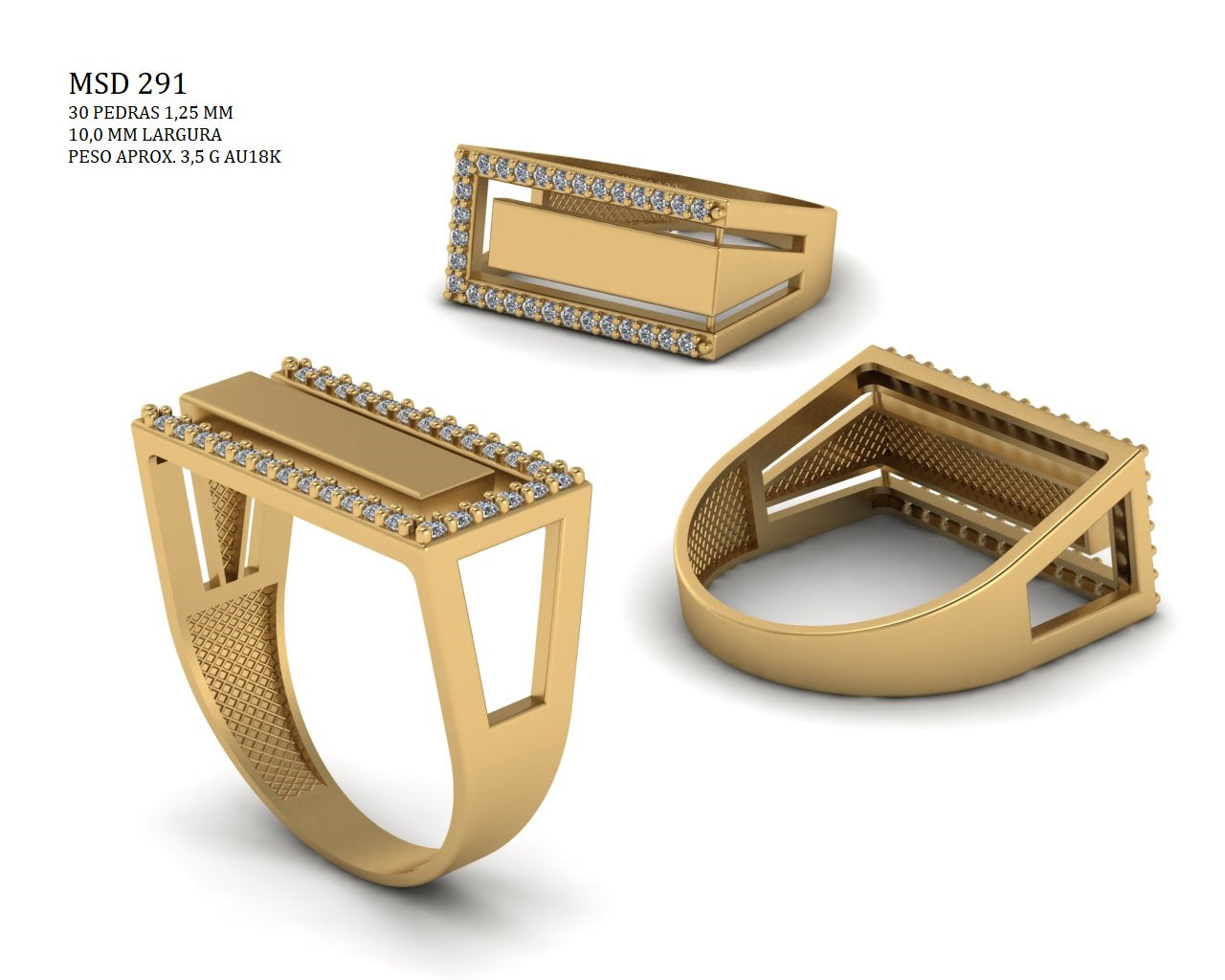 Anel - Arquivo para impressão 3D Formato STL