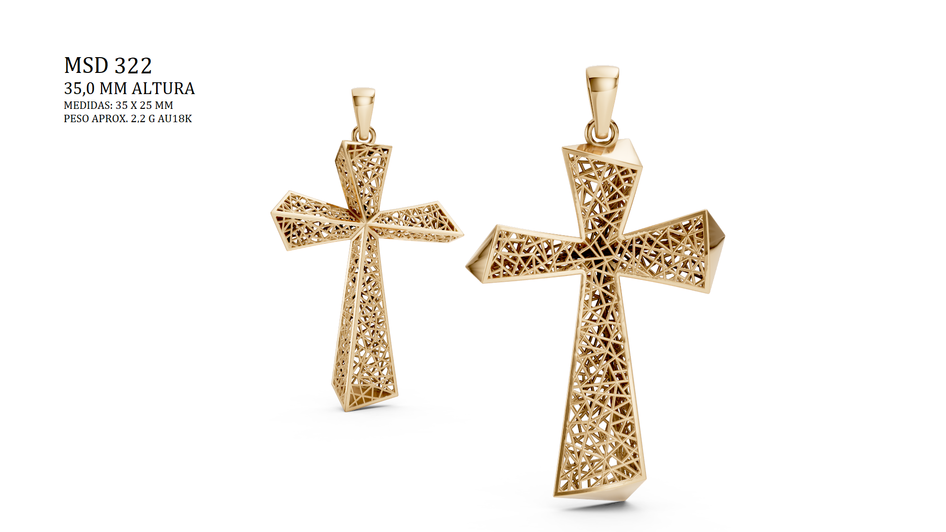 Pingente Religioso - MSD-322-35mm | Arquivo STL - Fundição direta - 10% Pix
