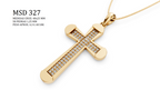 Religious Pendant - MSD-312-45mm-1.50mm Stones | STL File - Direct Casting
