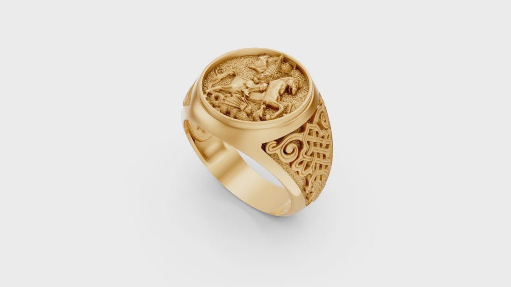 Anel Religioso — Arquivo STL MS-2006 | Impressão 3D Joalheria